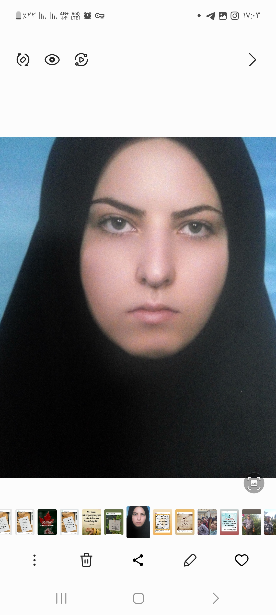 تصویر خودتان و یا نمونه محتوا